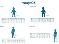 Guía de tallas Mayoral: ¿cuánto calza una niña de 3 años? Altura aprox. 98 cm, pecho 54 cm, cintura 52 cm, cadera 62 cm.