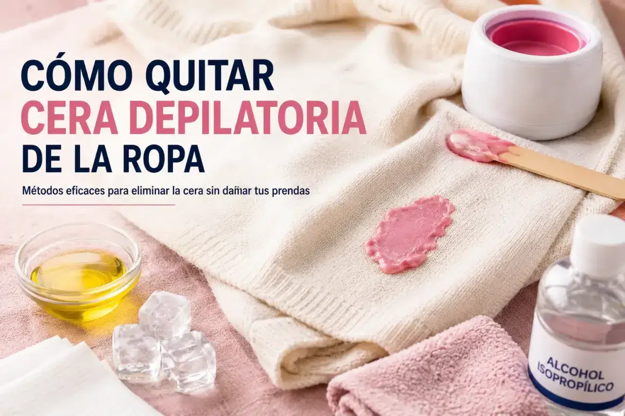 Cómo quitar cera depilatoria de la ropa: consejos y trucos para eliminar manchas de cera de prendas delicadas.