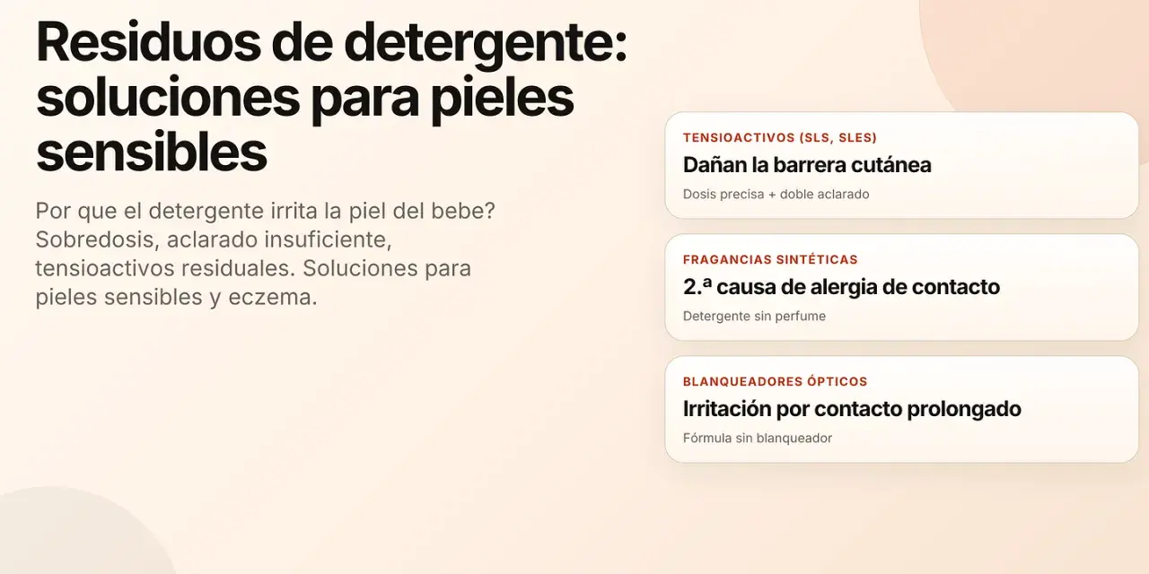 Soluciones para pieles sensibles: ¿irritación por detergente? Descubre las causas y cómo evitar la alergia al detergente de ropa.