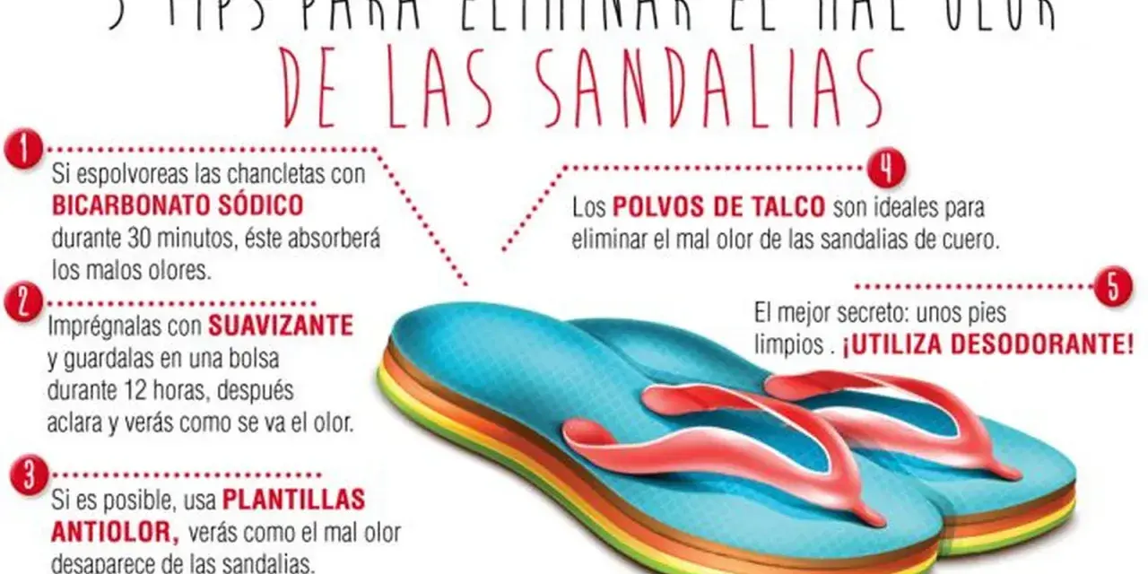 Consejos para eliminar el mal olor de las sandalias: bicarbonato, suavizante, plantillas, talco y desodorante. ¡Aprende como limpiar sandalias por dentro!