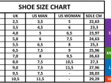 Tabla de tallas de zapatos: compara tallas EU, UK, US (hombre/mujer) y cm. Ideal para saber tus tallas zapatos eeuu españa.