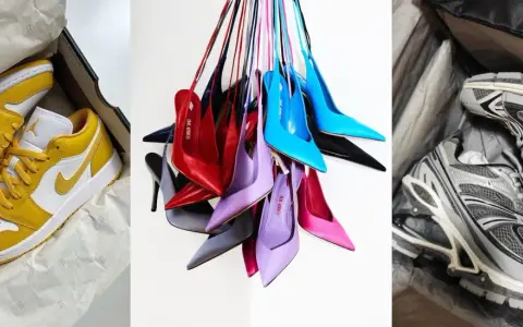 Zapatos de moda: zapatillas amarillas y blancas, tacones de colores y zapatillas grises. Variedad de tallas americanas zapatos para todos los gustos.
