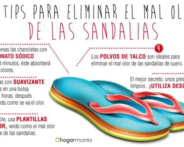 Consejos para eliminar el mal olor de las sandalias: bicarbonato, suavizante, plantillas, talco y desodorante. ¡Aprende como limpiar sandalias por dentro!