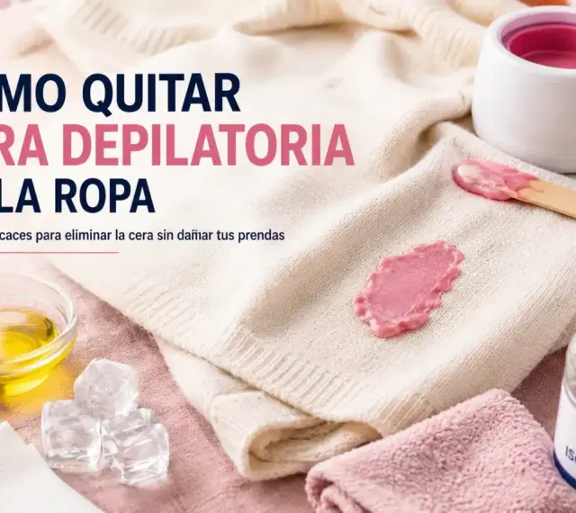 Cómo quitar cera depilatoria de la ropa: consejos y trucos para eliminar manchas de cera de prendas delicadas.