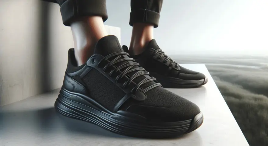 Un outfit moderno con zapatillas negras hombre, perfectas para cualquier aventura.